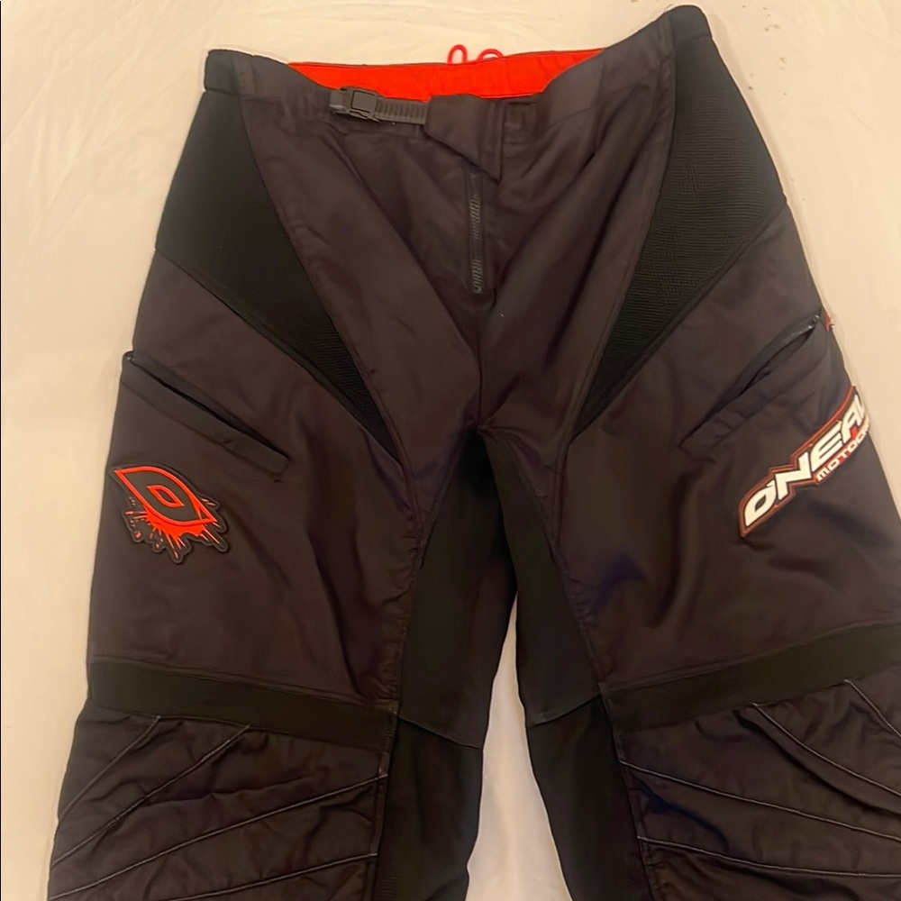O'Neill Men's Black and Red Racing Pants